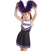 [Wetrose] In Stock Cheers Kid Kids Costume Cheerleading Uniform Cheerleader Pompoms School Sports Day Meeting Race Match Cheering