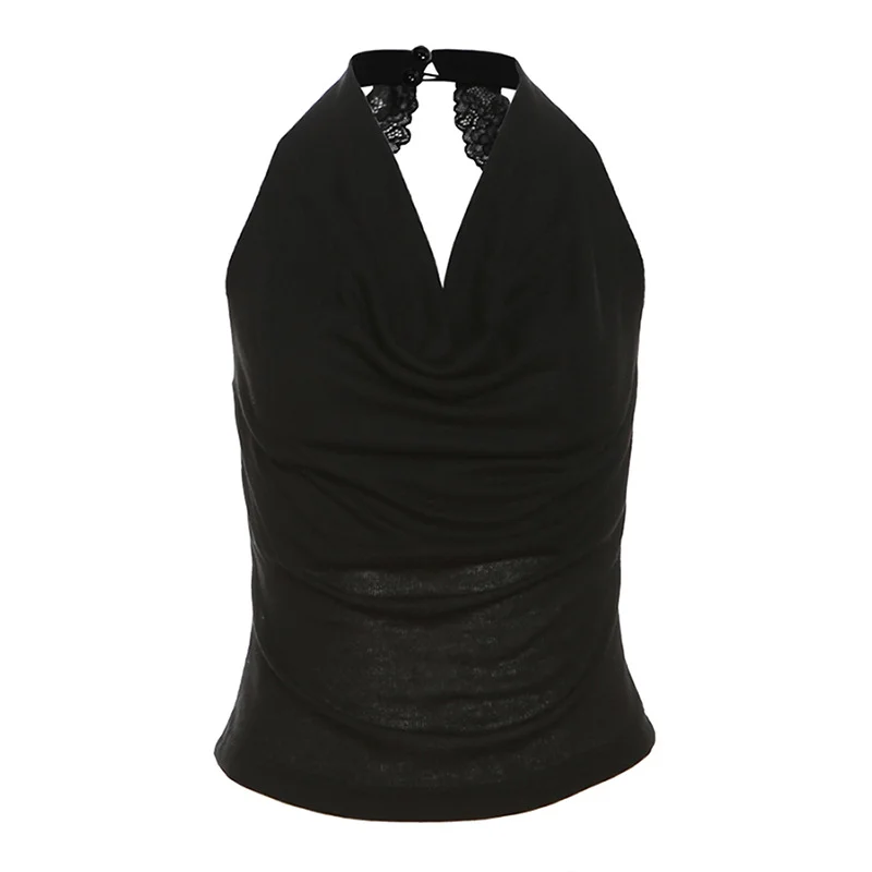 Ueong Ueong Summer New Women's Pure Wind Swing Neck Elegant Polka Dot Small Vest