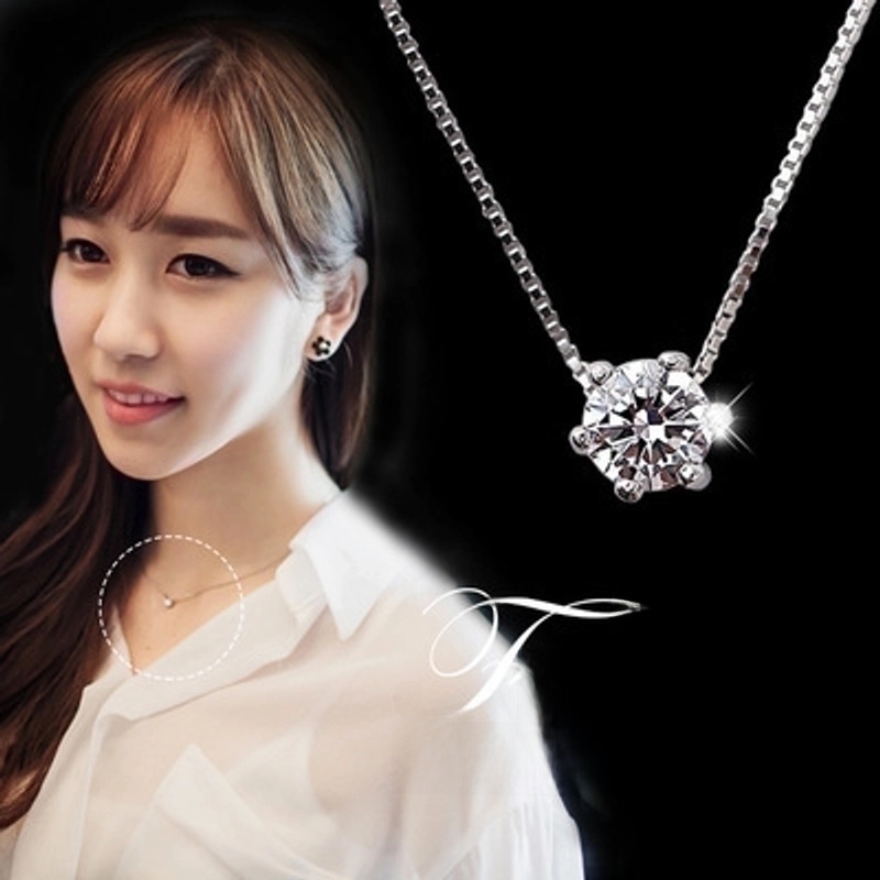 925 Sterling Silver Box Chain Geometric Pendant Necklace