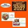 2027 Firework DIY Paper Diamond Painting Wall Calendar Set Special Shaped Partial Drill Monthly Flip Hanging Calendar Kit for Adults Beginners Gift Home Office Decor