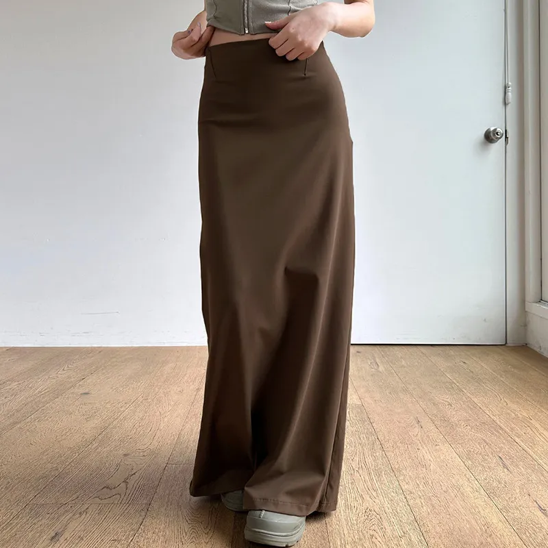 Nigikala Nigikala Solid Color One-In-A-Side-Style Body-Body Dress 2025 Hottie High-Rise Thin-Bosted-Boostled-Bosted Skirt
