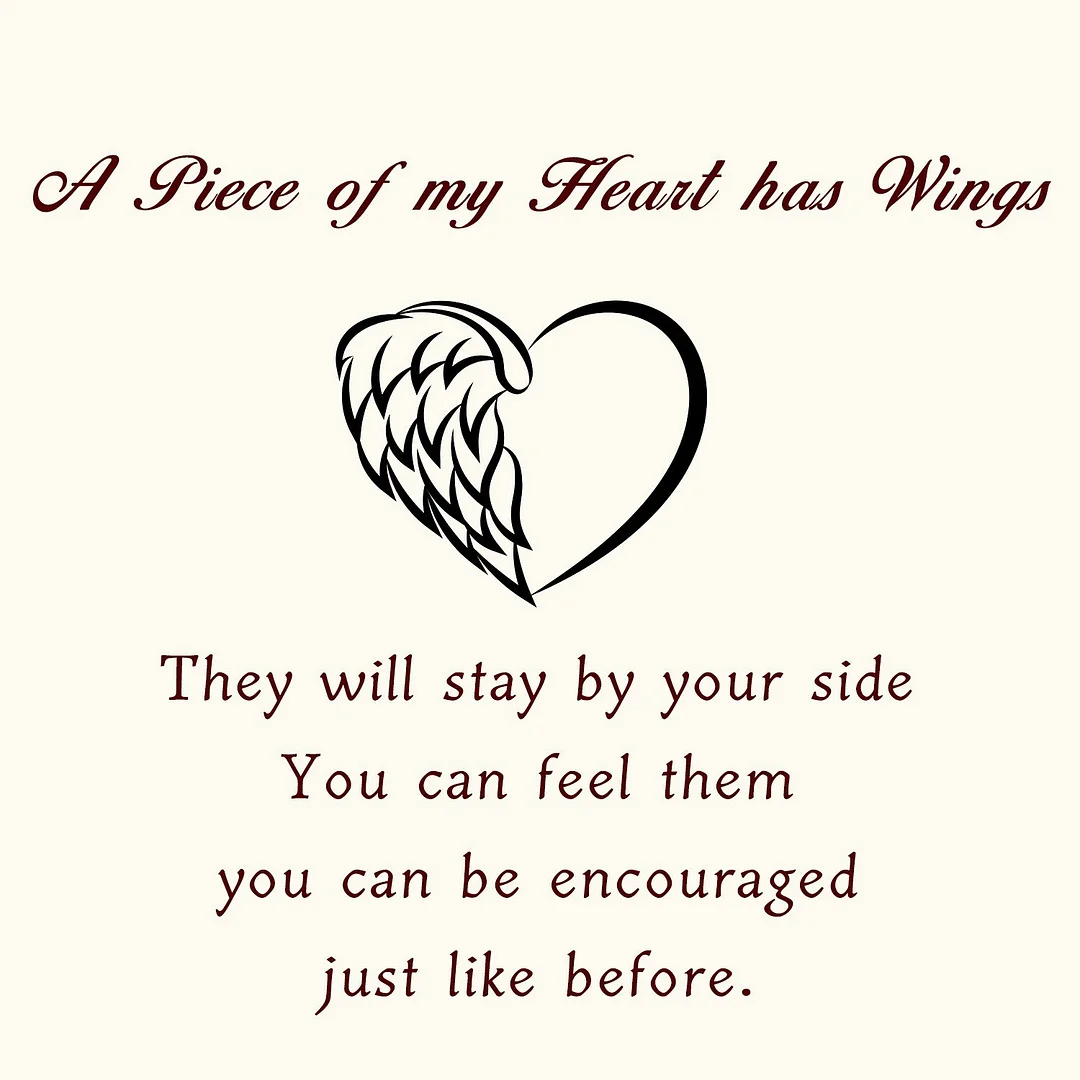 🔥Last Day Promotion 70% OFF"A Piece of my Heart has Wings"Pendant Necklace