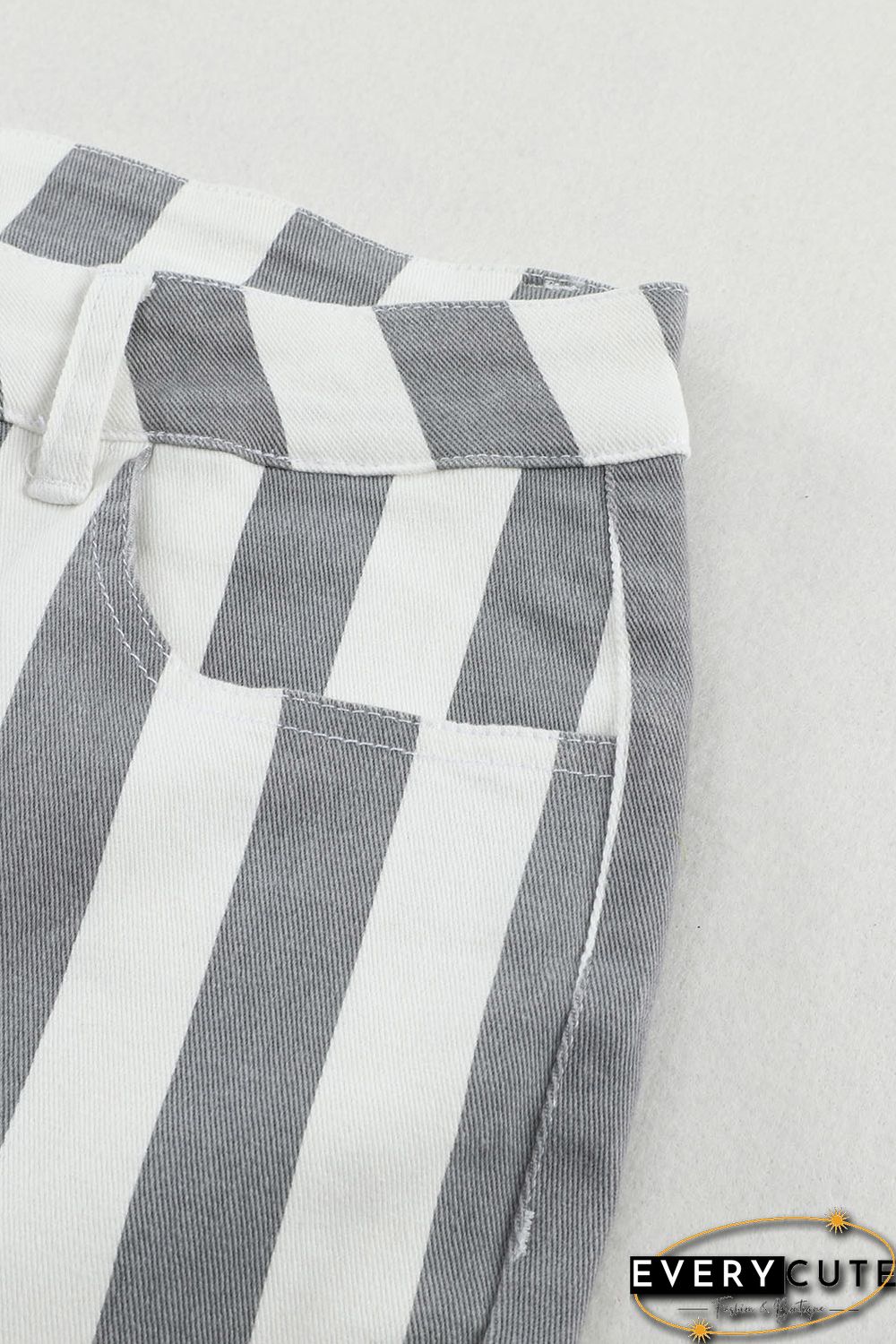 Stripe Star Embellished Western Flare Jeans
