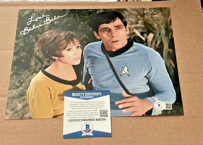 BARBARA BALDAVIN SIGNED STAR TREK 8X10 Photo Poster painting BECKETT CERTIFIED BAS #3