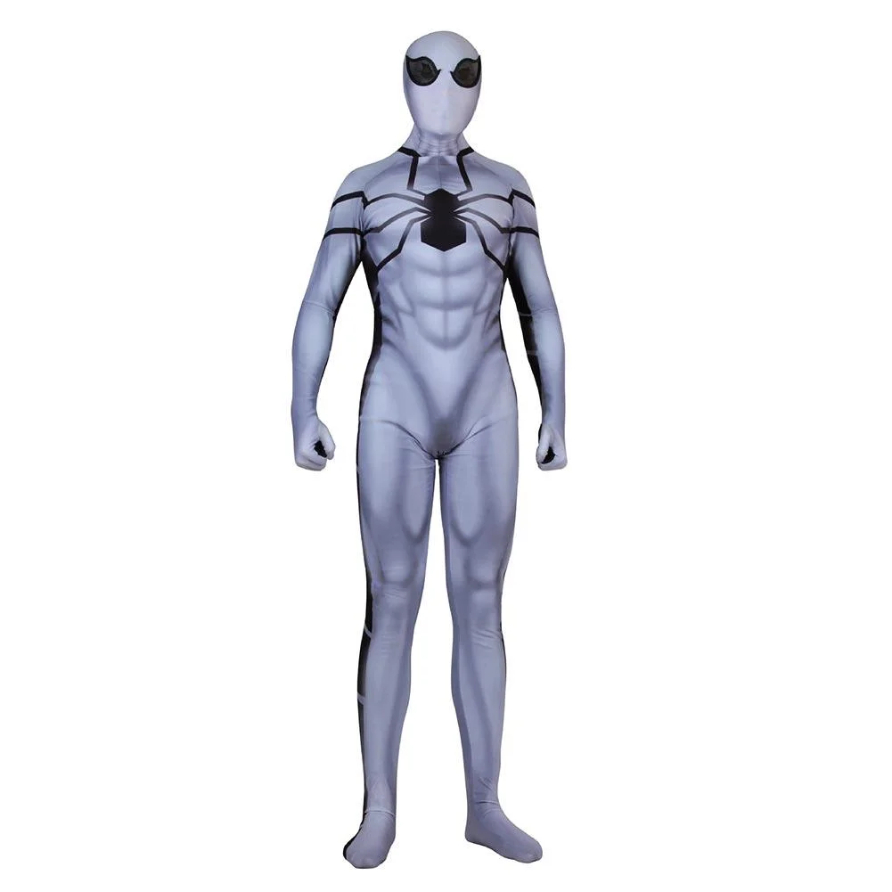 Adult Halloween Zentai Future Foundation Spider-Man Costume Cosplay Bodysuit Jumpsuit