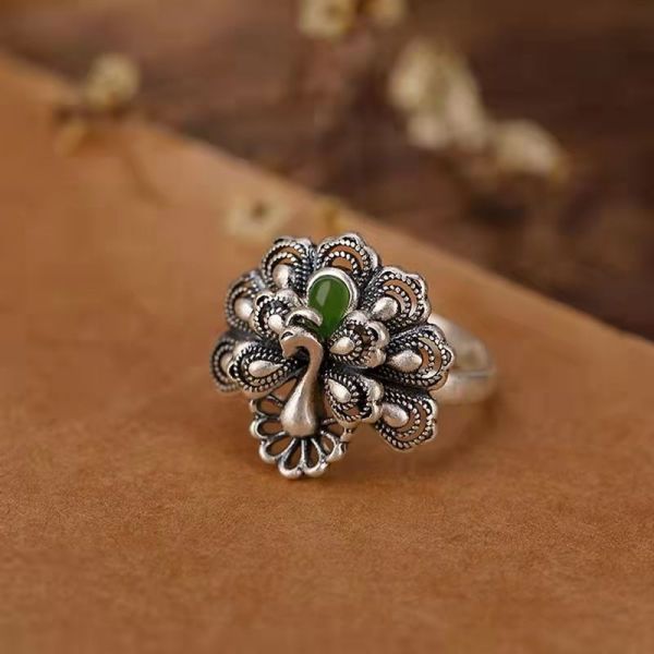 Fortune Rings Silver Sterling Silver Elegant Phoenix Fortune Ring