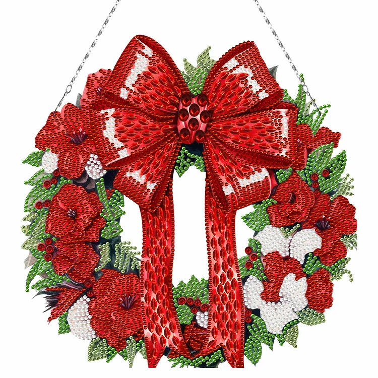 【Pendant】Special Shaped Diamond Painting Wreath Ornament Diamond Art Painting Garland Kit gbfke