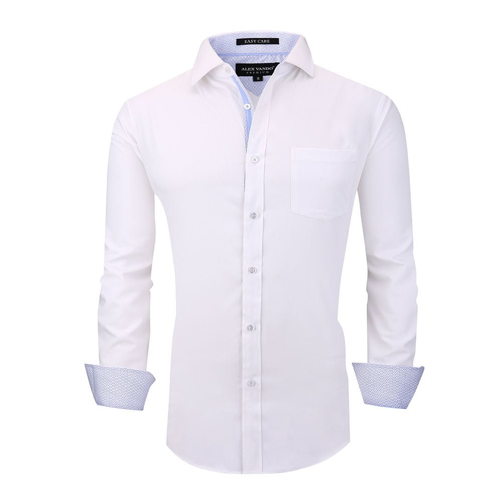 Men's Eco Shirt White Alex Vando Fashion