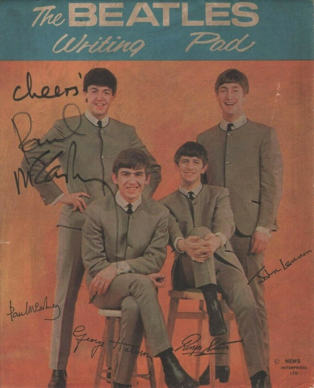 BEATLES - Paul McCartney Signed 'Writing Pad' Photo Poster paintinggraph - Musician - preprint