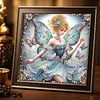 Blue Butterfly Pearl Fairy Special Shaped 5D DIY Partial Drill Diamond Painting Kits for Adults Beginners Home Decor Diamonds Dots Gem Art Kits Diamond Dots Paintings 11.81 X11.81inch