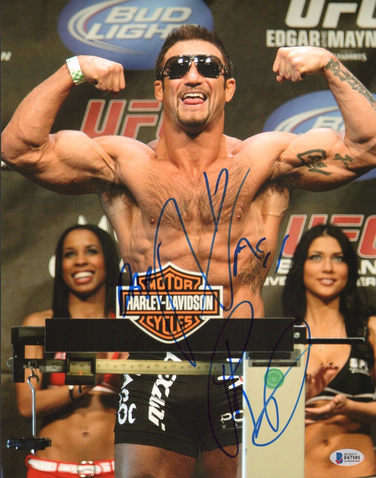Phil Baroni Signed 11x14 Photo Poster painting BAS Beckett COA UFC Pride FC Picture Autograph 13