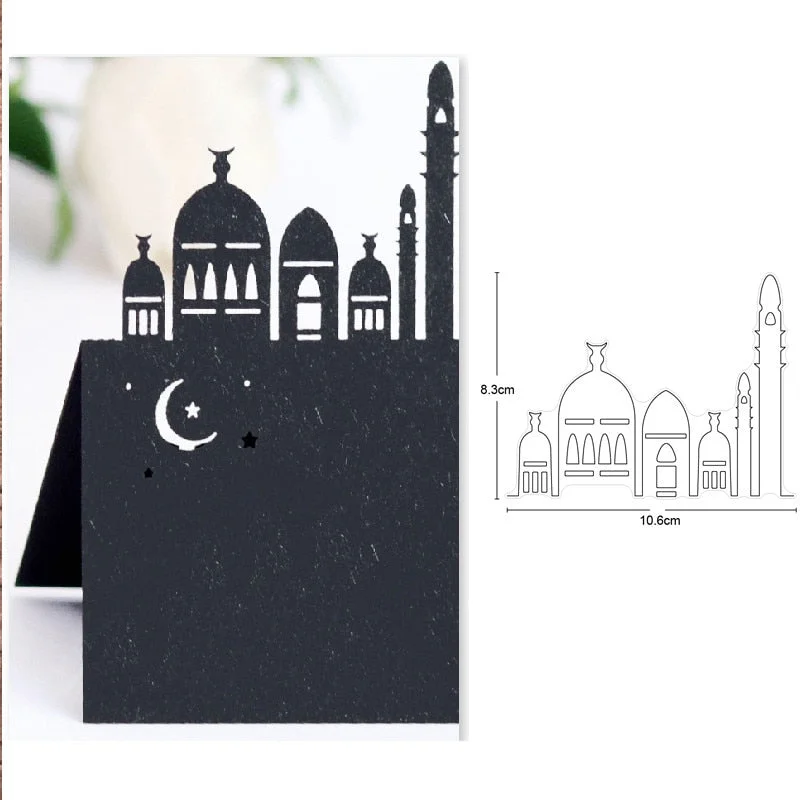 Christmas House Tree Metal Cutting Dies Stencils dies for DIY Scrapbooking Dies Decorative Embossing Die Cuts Paper Cards Making