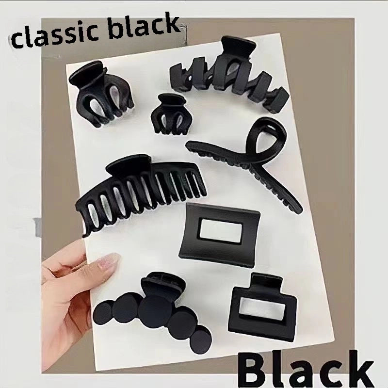 Summer Explosions Color Suit Grab Clip Large Simple Hairpin Women’s Back Of Head Hairpin High-end Shark Clip Headwear