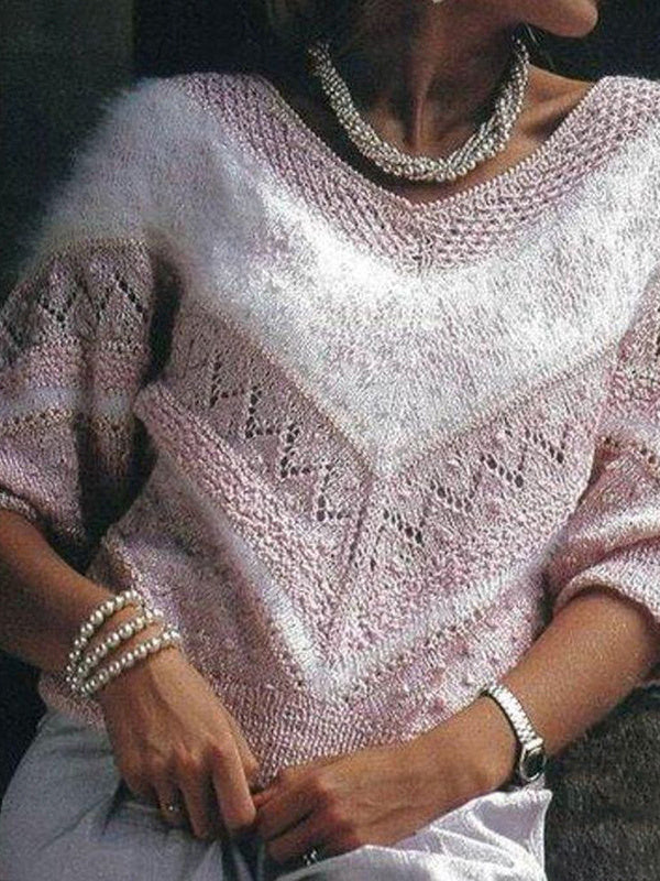 Women's Long Sleeve V-neck Graphic Printed Tops