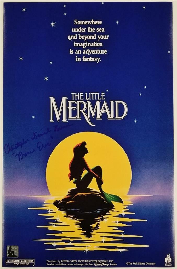 Christopher Daniel Barnes signed Little Mermaid 11x17 Photo Poster painting (E) ~ Auth. Hologram