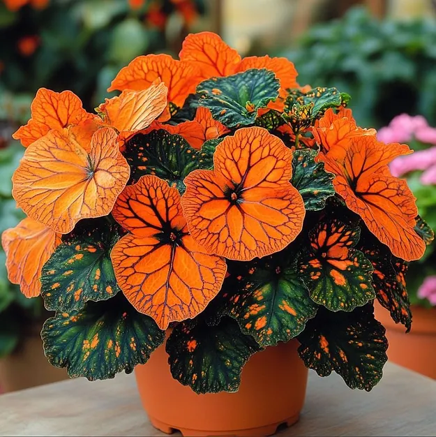 Neon Glow Begonia - Luminous Foliage Star