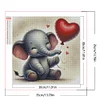 Valentinstag Liebe Tiere - quadratischer Bohrer Diamantmalerei - 35*35cm