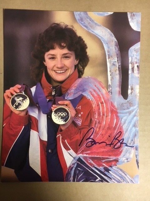 Bonnie Blair Olympic Skater Signed Autographed 8 x 10 Photo Poster paintinggraph with COA