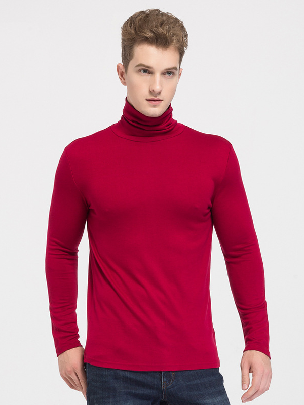 Realsilklife | Turtleneck Cashmere Men's Silk Thermal Underwear