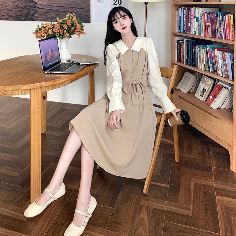 Early Autumn Suspender Dress Shirt Retro Anti-aging Graceful And Fashionable Casual Skirt Children