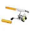 Outdoor Portable Mini Telescopic Pen Shape Fishing Rod with Metal Spinning Wheel
