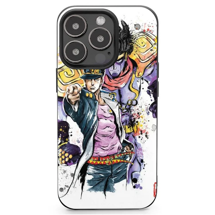 Bizarre Adventure Watercolor Mobile Phone Case Shell For IPhone 13 and iPhone14 Pro Max and IPhone 15 Plus Case - Heather Prints Shirts