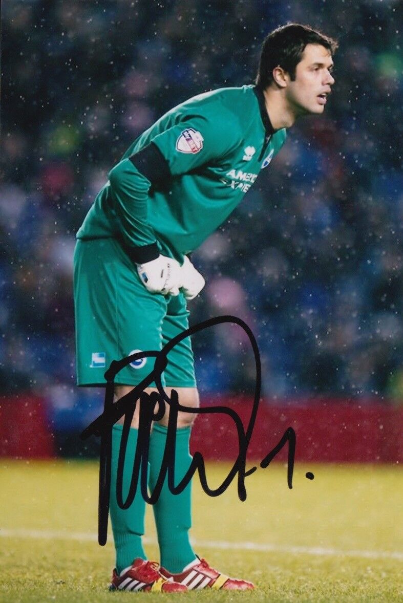 BRIGHTON & HOVE ALBION HAND SIGNED PETER BREZOVAN 6X4 Photo Poster painting 1.