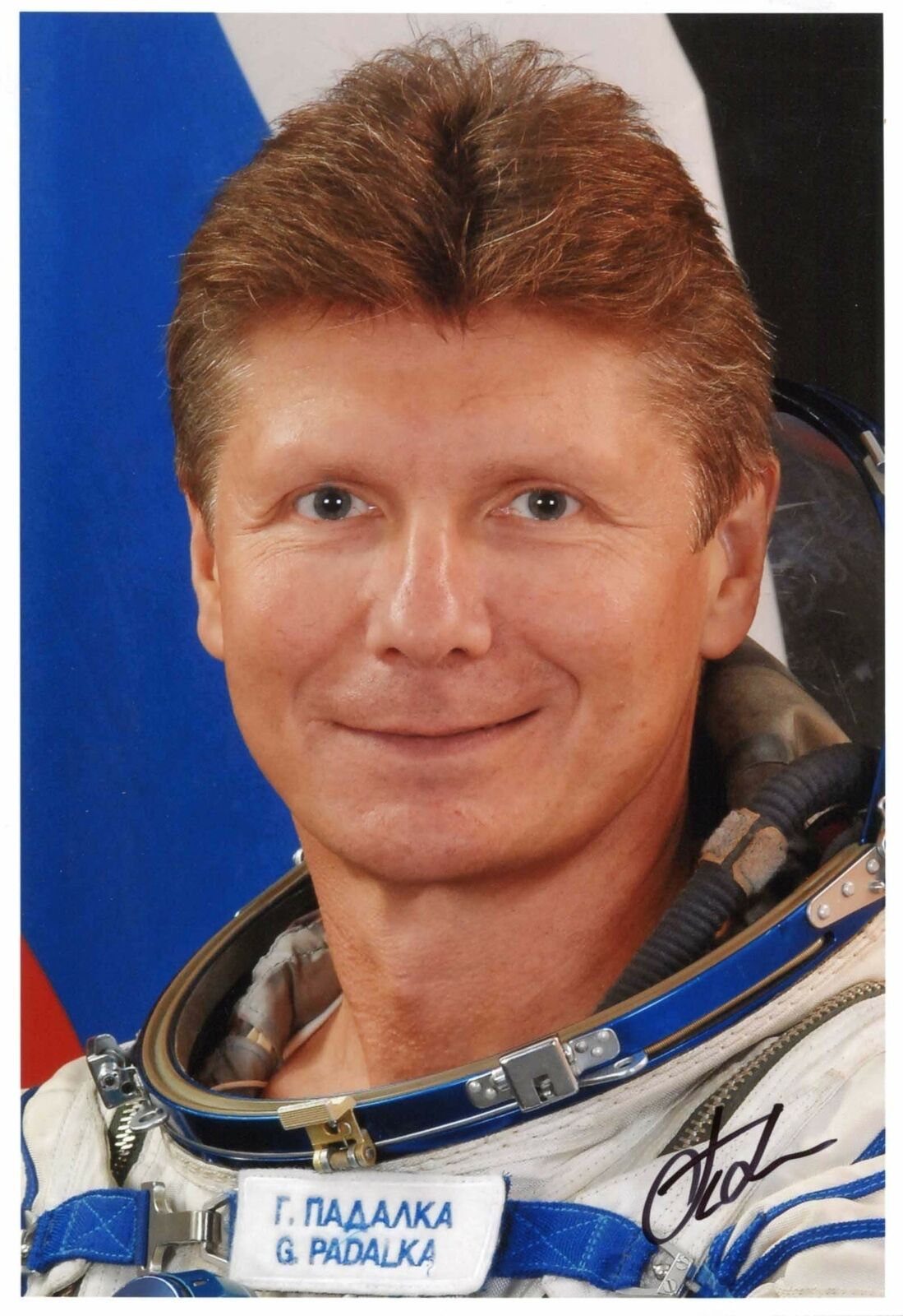 RKA COSMONONAUT Gennady Padalka autograph, signed Photo Poster painting