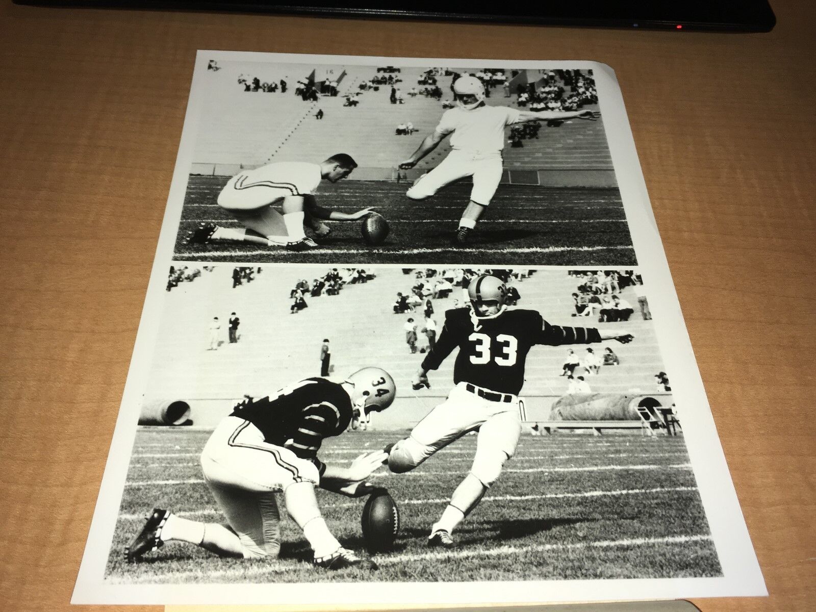 Gogolak Brothers Cornell Princeton 1963 College Football 8x10 AP Press Photo Poster painting