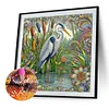 Diamond Painting -DIY Round Drill Egret(40x40cm)