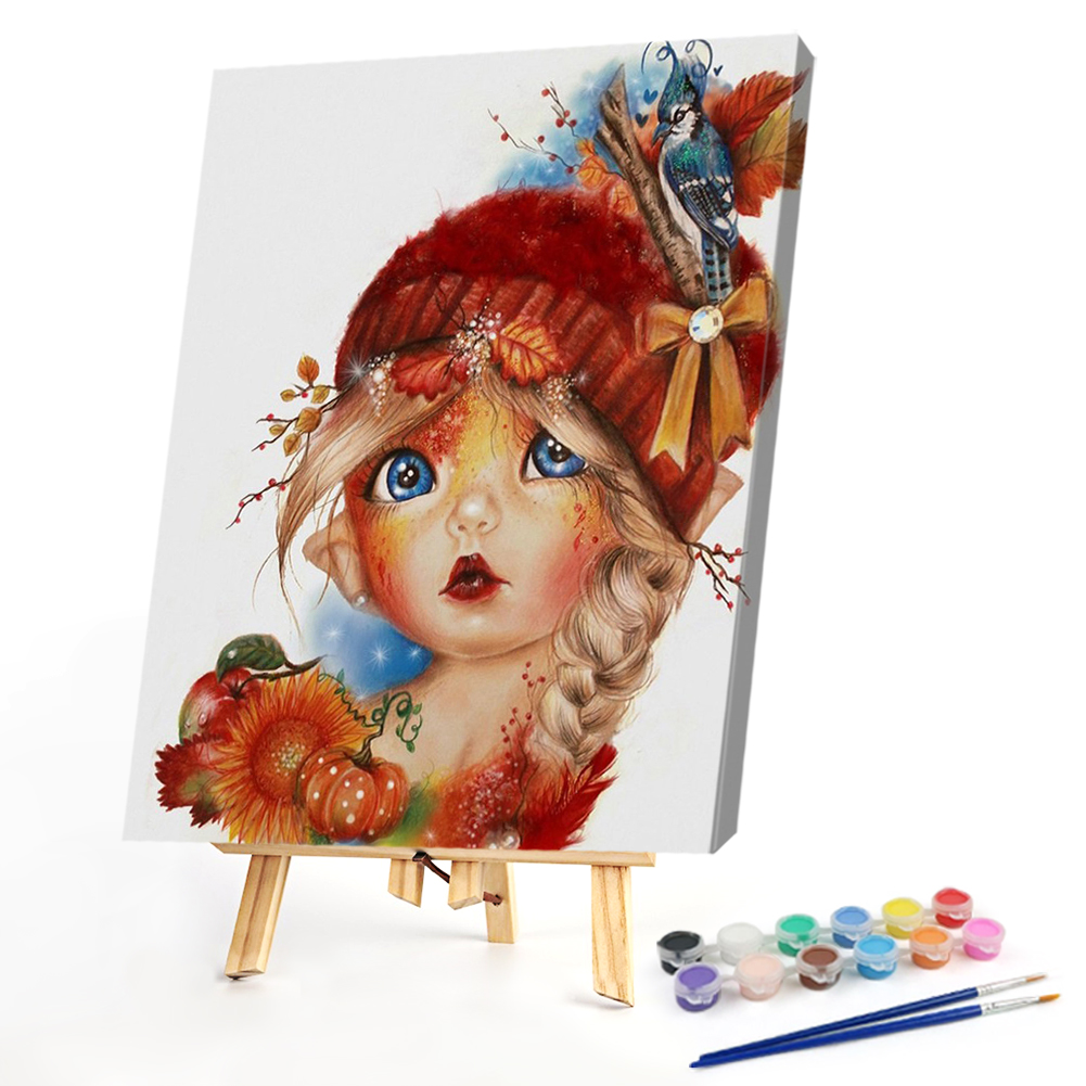 

40*50CM - Paint By Numbers - Big-eye Girl, 501 Original