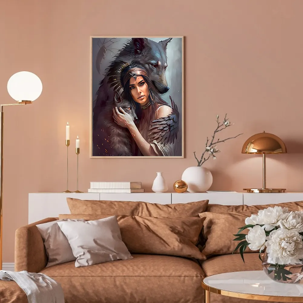 Diamond Painting - Full Round Drill - Woman(Canvas|30*40cm)