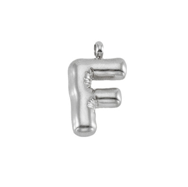 2 Pieces 24mm 304 Stainless Steel Letter Pendant Chain