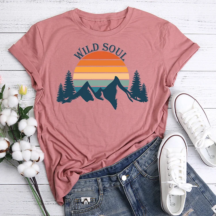 Wild soul T-Shirt Tee -06269-Annaletters