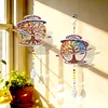 2pcs DIY Diamond Painting Life Tree Wind Chimes Crystal Window Suncatcher Craft Set Birthday Gifts Home Garden Decor