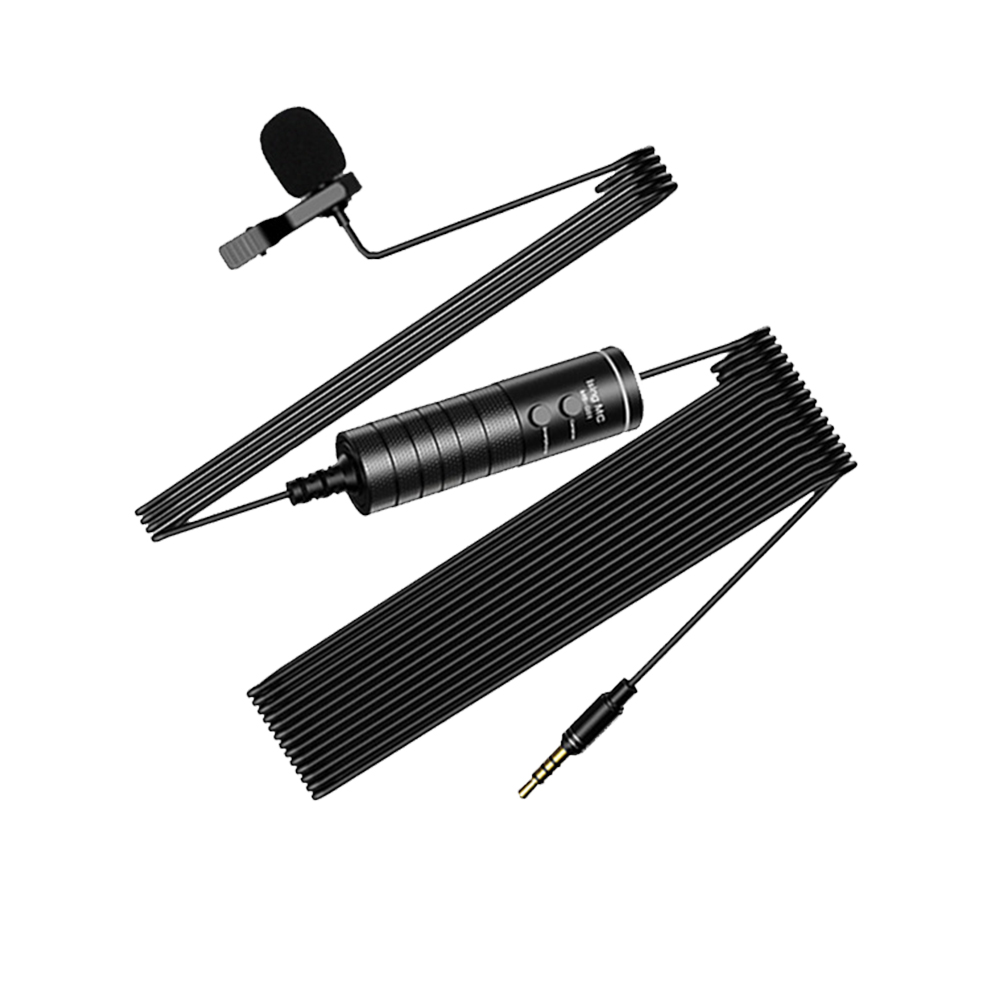 

6m Mini Portable Lavalier Microphone Clip-on Lapel Audio Wired Mic for PC, 501 Original