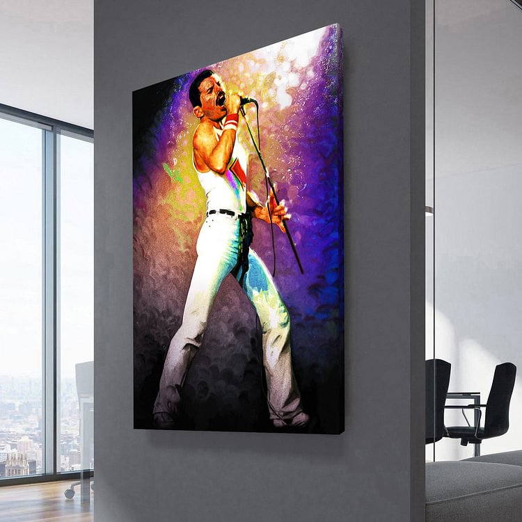 Queen Freddie Mercury Canvas Wall Art