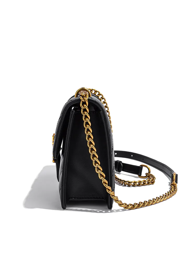 Cute Kitty Shoulder Bag In Black – Adorable Cat-Themed Crossbody Purse For Everyday Use