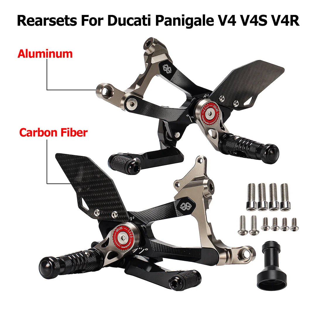 Rearsets For Ducati Panigale V4 V4S V4RSP2 18-24 Rearset Kit Adjustable Footrest