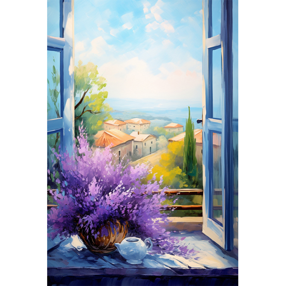 Lavender-Paint by Numbers-16"x24"/40*60cm