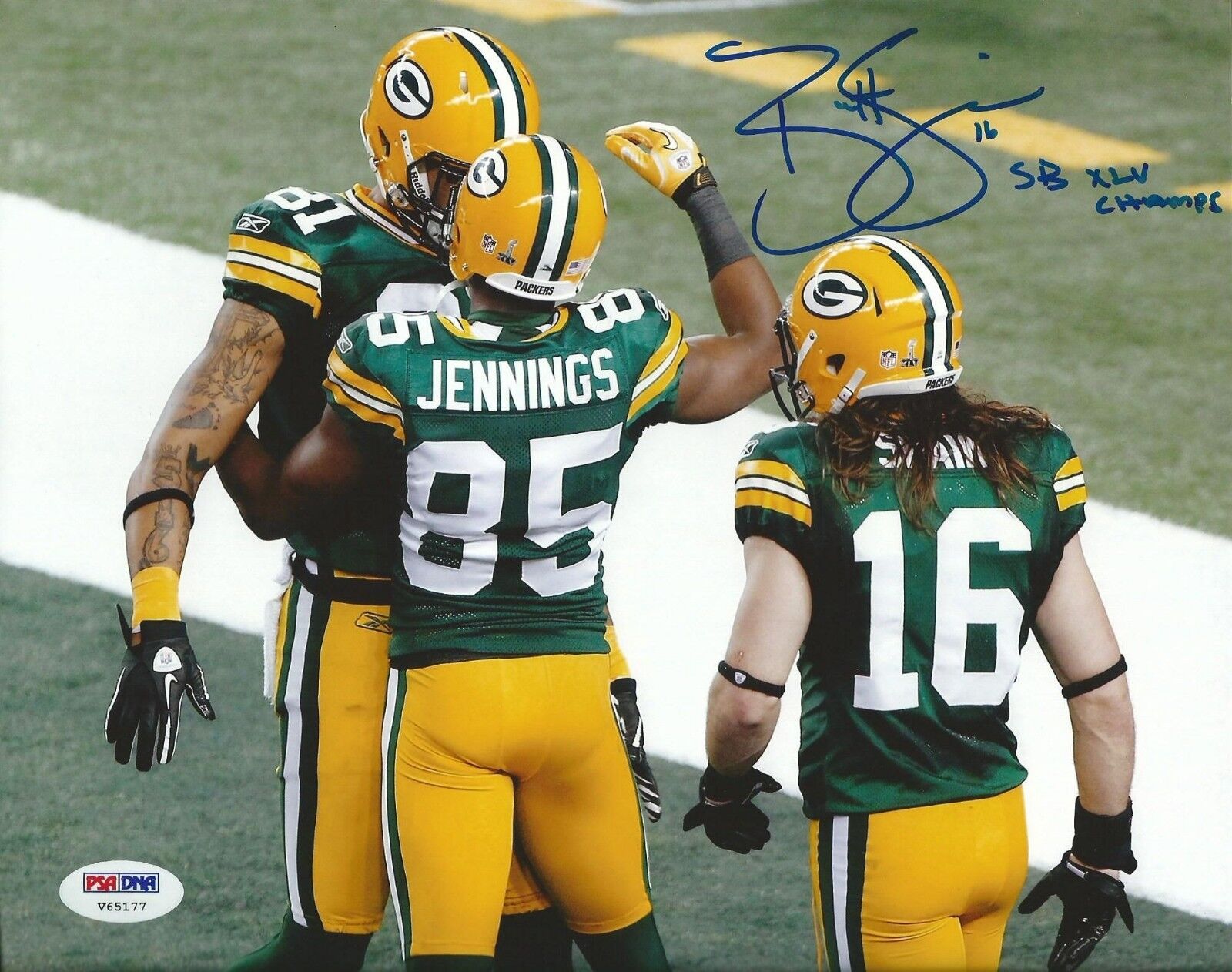 Brett Swain Signed Packers 8x10 Photo Poster painting PSA/DNA COA Super Bowl XLV Picture Auto'd