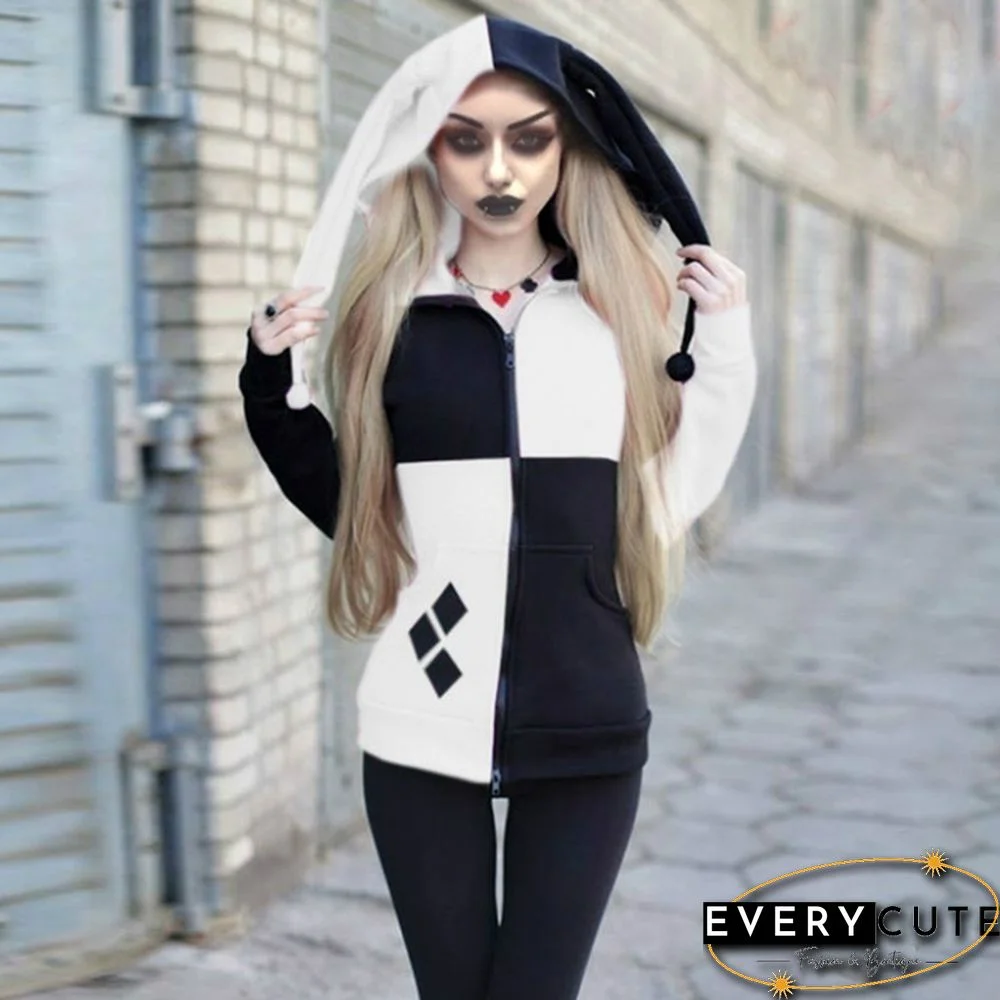 Women Sweatshirt Zipper Hoodie  Cosplay Coat