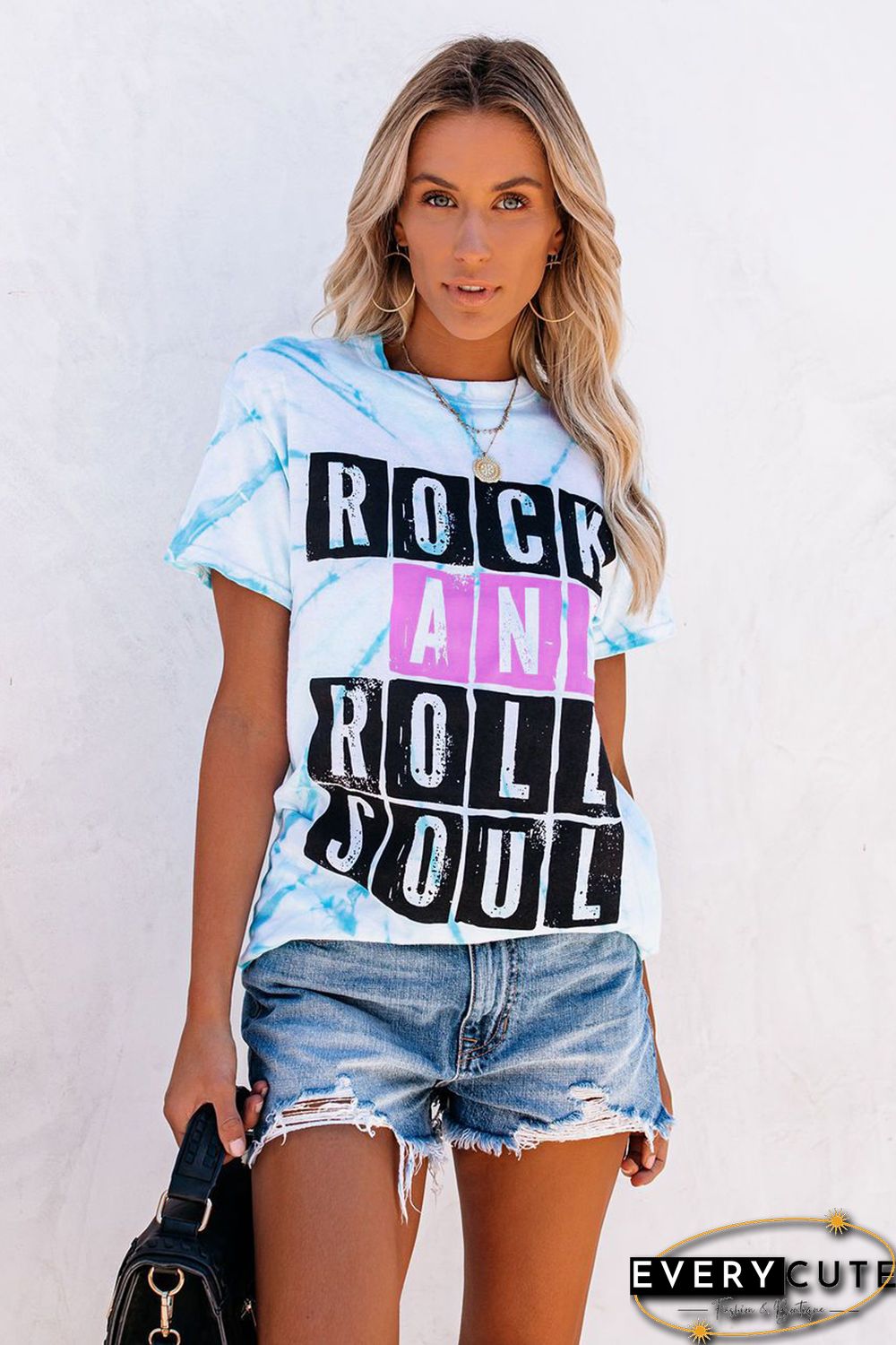 ROCK AND ROLL SOUL Tie-dye Tee