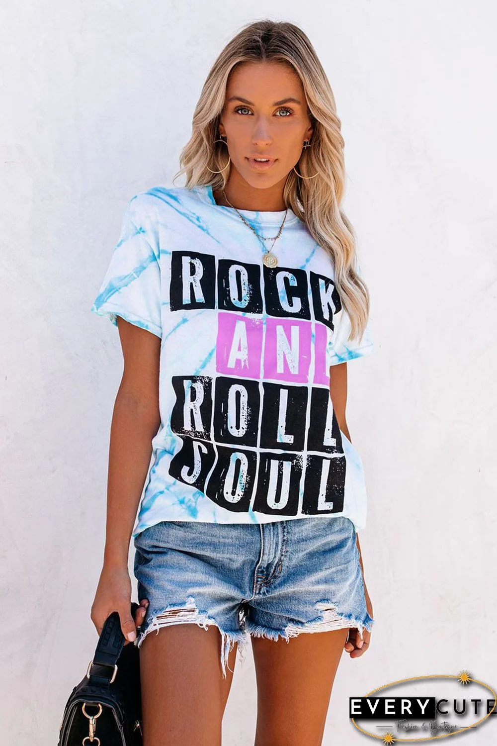 ROCK AND ROLL SOUL Tie-dye Tee