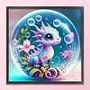 Crystal Ball Zodiac-Dragon-11CT Stamped Cross Stitch 40*40cm/15.75*15.75in