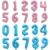 50PCS Polka Dot Colorful 0-9 Numbers 16" Aluminum Film Balloons Birthday Party Decor Supplies