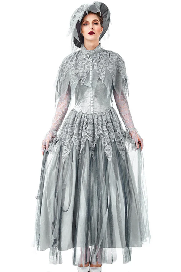 Aristocratic Dead Bride Costume-elleschic