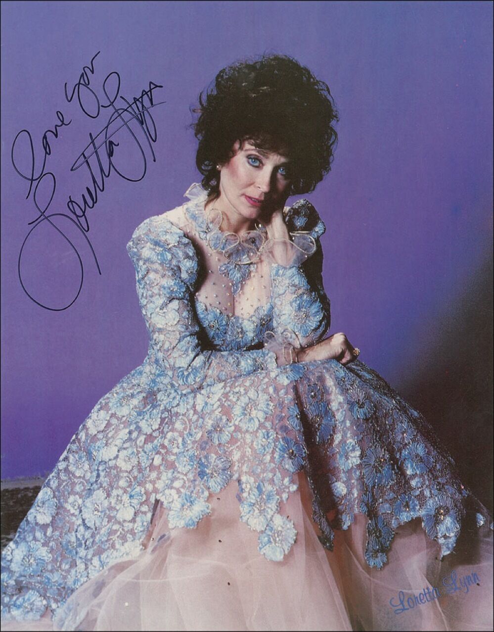 LORETTA LYNN Signed Photo Poster paintinggraph - Country Music Star / Singer / Vocalist preprint