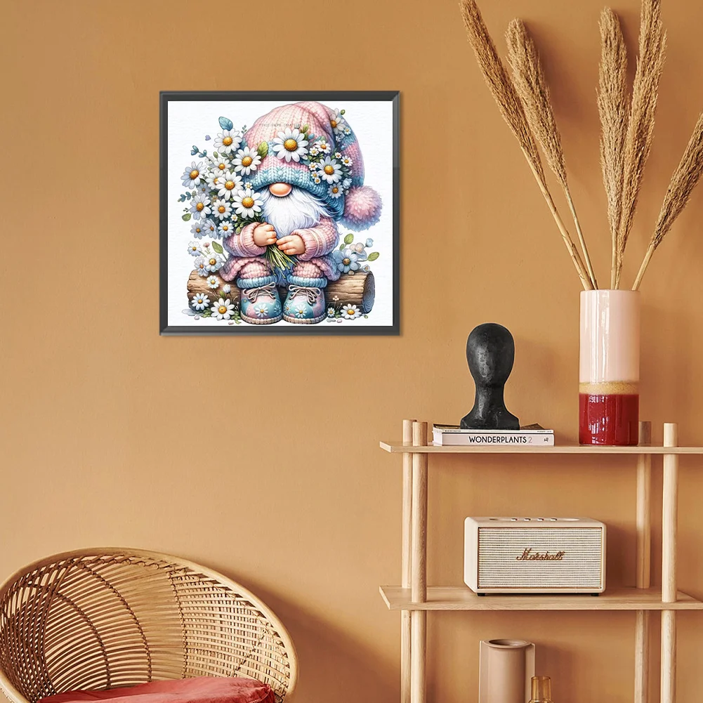 Diamond Painting - Full Round Drill - Easter Gnome(Canvas|30*30cm)