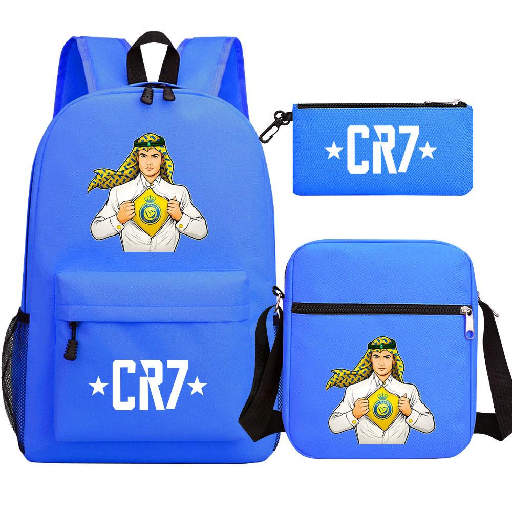 Mayoulove Cristiano Ronaldo Backpack Lightweight Design with Adjustable Straps for School Use-Mayoulove